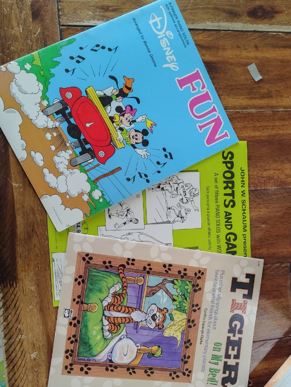 Vintage 1970s-80s Kids Beginner Piano Sheet Music Bundle
